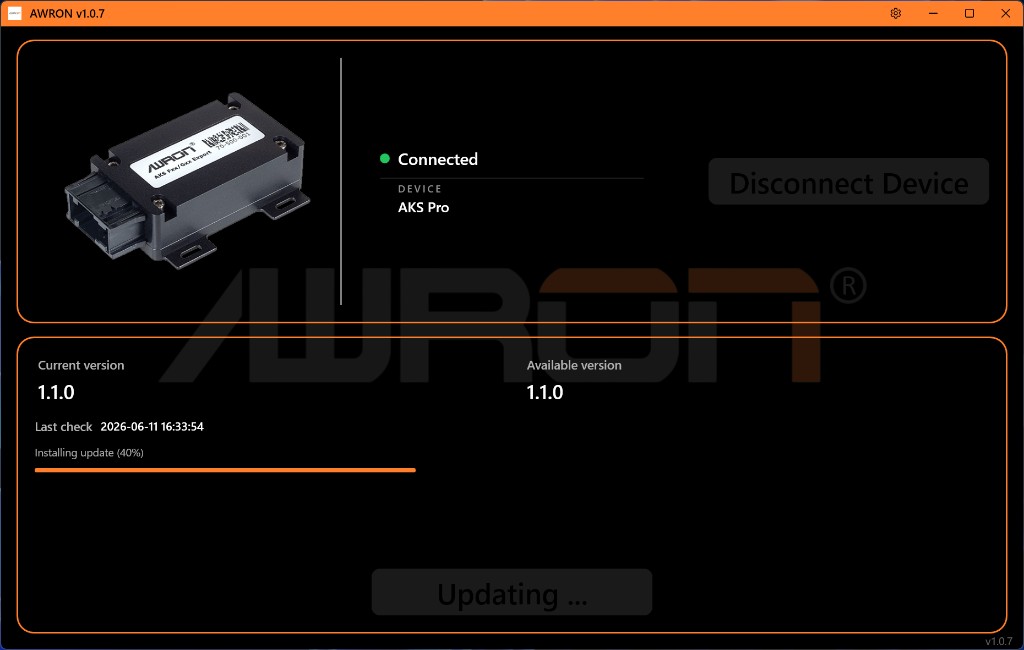 AWRON – Firmware-Update